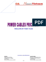 0806 Power Cable Price List - Nexans in Viet Nam