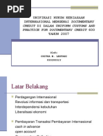 Download Unifikasi Hukum Kebiasaan Internasional Mengenai Documentary Credit Di by C Lestari SN17833236 doc pdf