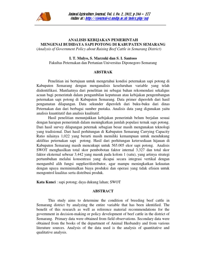 Contoh Analisis Swot