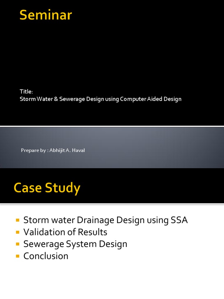 Storm Water and Sewerage Design Guide | PDF | Sanitary Sewer | Storm Drain