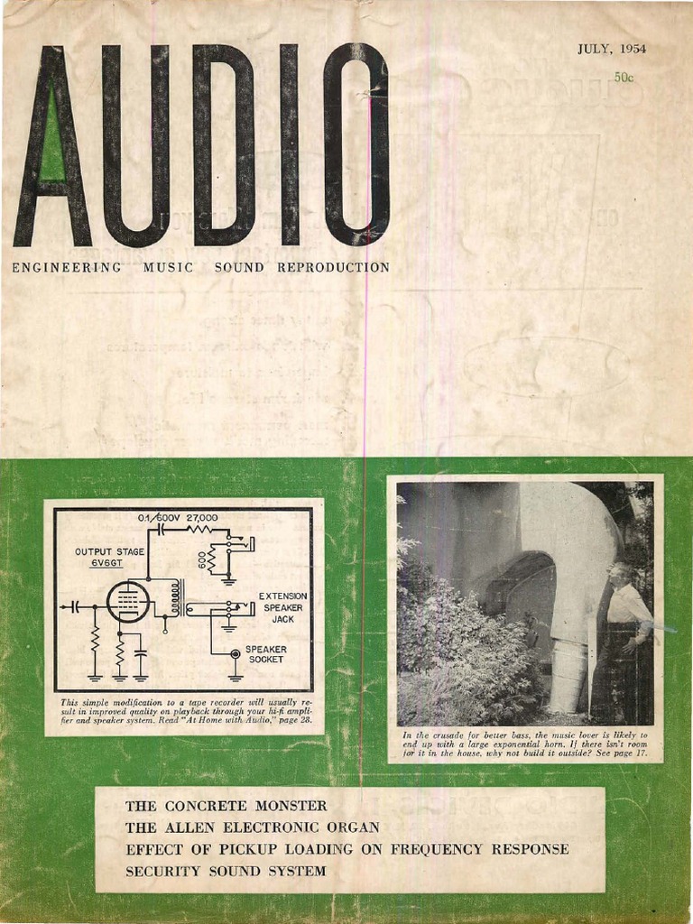 1954 7 Audio | PDF | Distortion | Amplifier