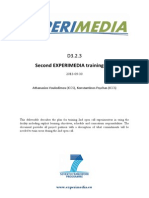 D3.2.3 Second EXPERIMEDIA Training Plan PU v1.0