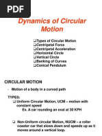 Dynamics of Circular Motion Revised 1st Term - 11 - 12