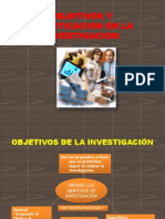 Objetivos y Justiticacion en La Investigacion