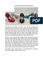 Toko Sepatu Wanita Online Berkualitas Harga Murah
