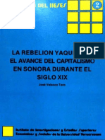 La Rebelion Yaqui Durante El Siglo XIX