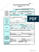 Entry Form For Kizuna (Bond) Project: (Philippines