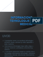 Informacione Tehnologije U Medicini