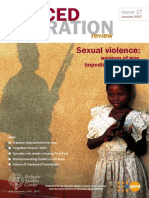 FORCED MIGRATION__Sexual Violence-Weapon of War_impediment to Peace