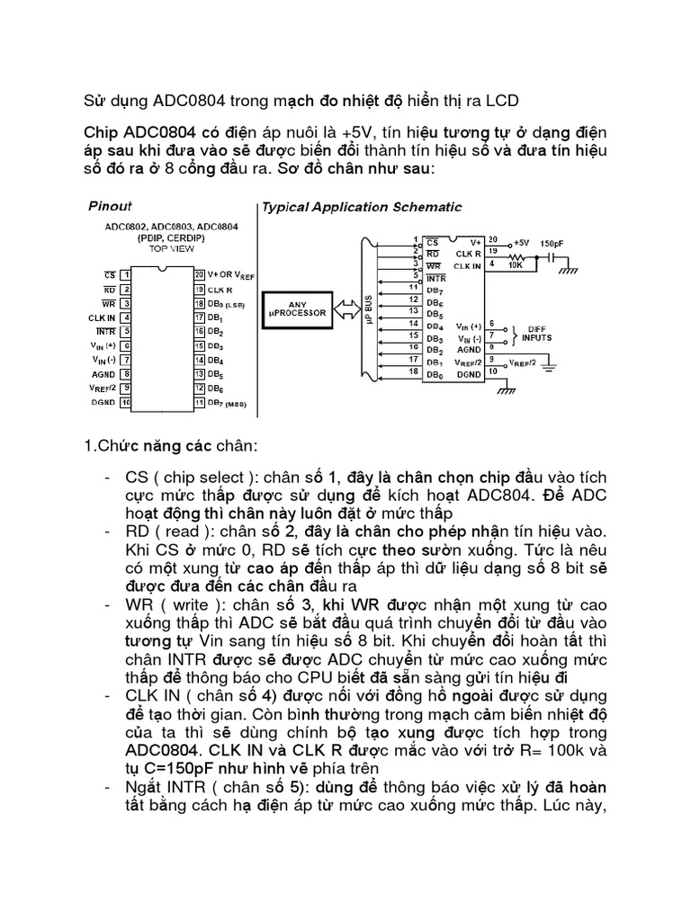 Adc 0804 | PDF