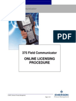 375 Online Licensing Procedure