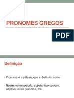 PRONOMES GREGOS