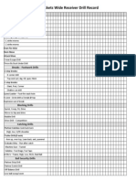 Wide Receiver Drill Record 2013