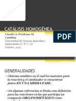 CATÁLISIS HOMOGÉNEA