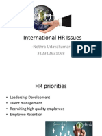 International HR ISSUES -Talent MAnagement