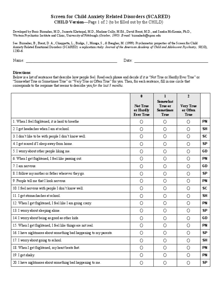 Scared Child PDF Anxiety Disorder Clinical Psychology