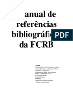 Manual Referências Bibliográficas FCRB