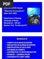 ENVIS Node on Marine Ecosystem