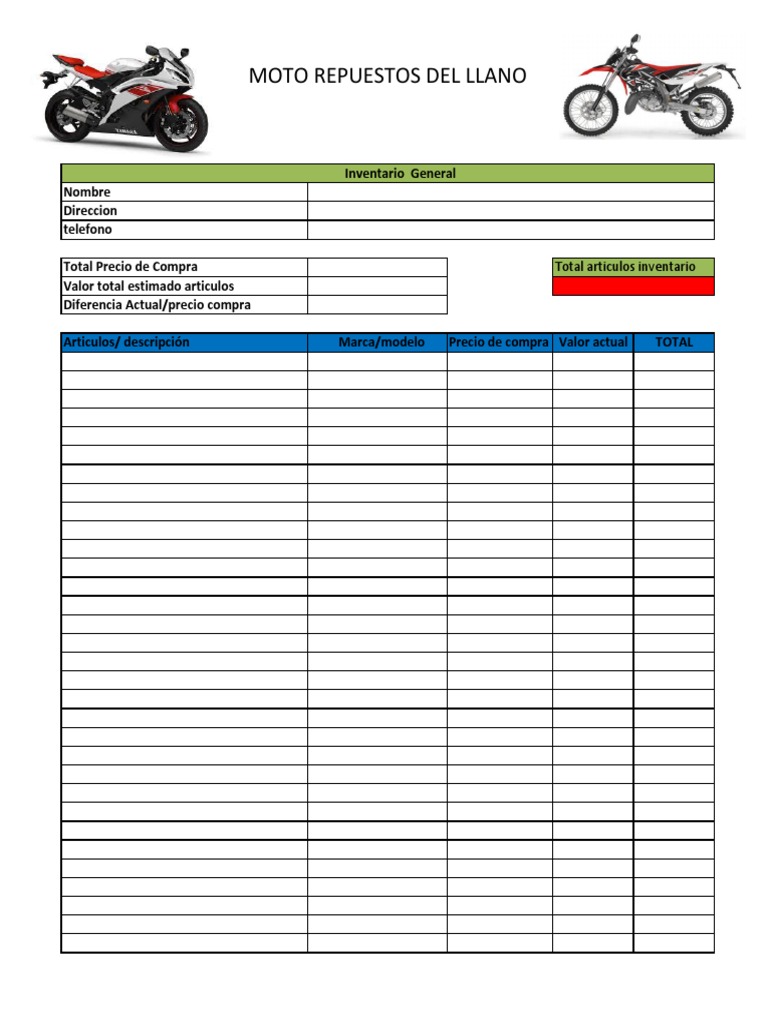 Planilla Motos | PDF | Business | Microeconomía