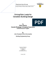 Driving Rain Loads For Canadian Building Design