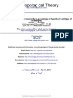 A Genealogy of Agambens Critique of Sovereignty