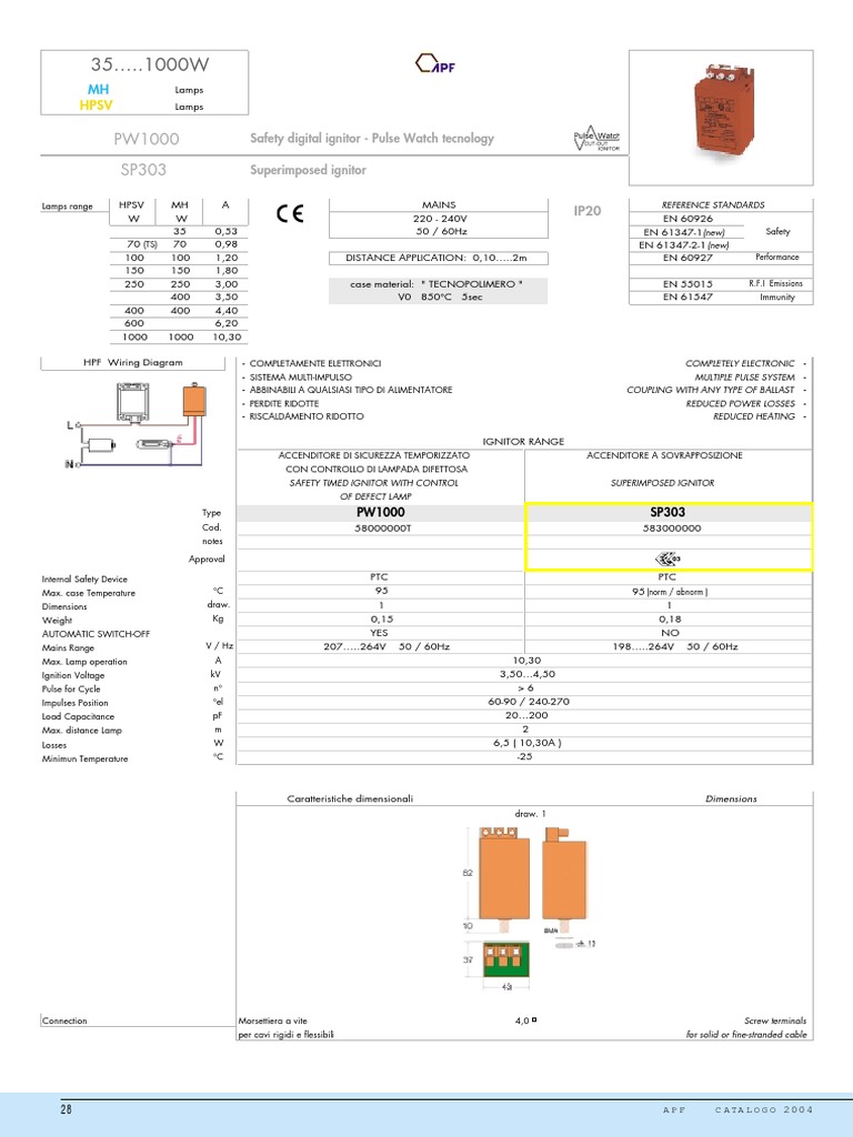 SP303 Safety Ignitor Specifications | PDF | Technology & Engineering