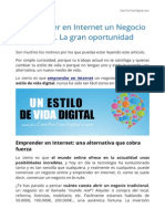 Emprender en Internet Un Negocio Online. La Gran Oportunidad PDF