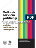 MEDIOS DE SERVICIO PUBLICO, Indicadores y Medicion de Desempeño