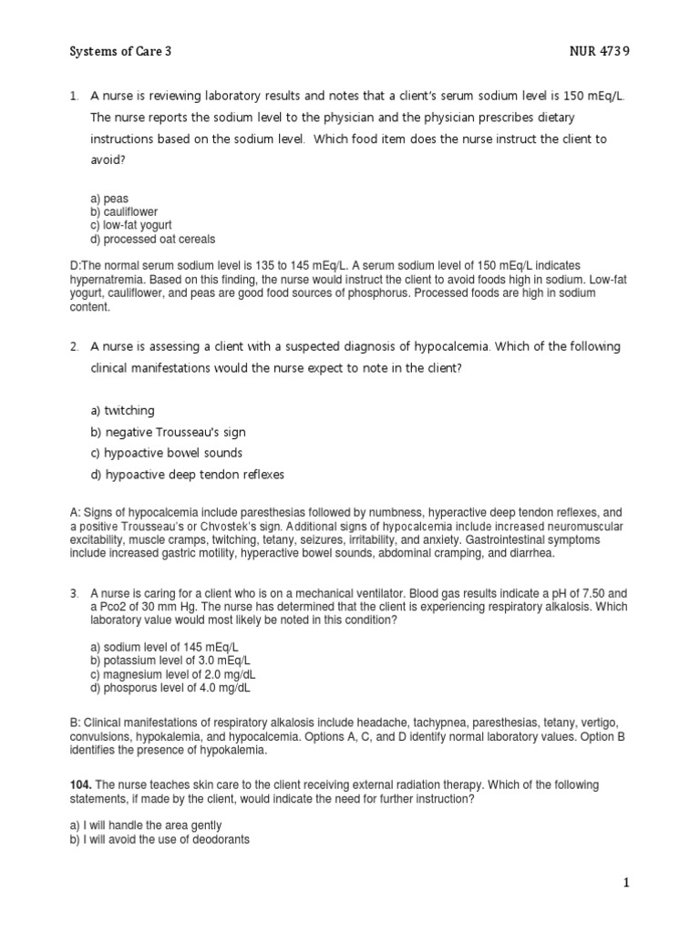 NCLEX Questions and Answers Hiv/Aids Allergy