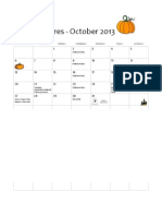 NTX Cares October Calendar