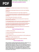 Download Basic Rules and Tips in Group Discussions by sudarsanamma SN17851766 doc pdf