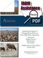 Analyzing the Impact of a Loss of Direct Payments on Texas High Plains Agriculture
