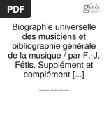 Fétis & Pouguin - Biographie Universelle - Supplément Et Complément 1 (Bruxelles, 1878), PDF