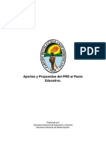 Aportes y Propuestas del PRD al Pacto Educativo.