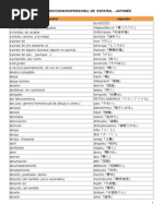 PEQUEÑO DICCIONARIO PERSONAL DE ESPAÑOL-JAPONÉS