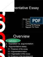 Argumentative Essay: Group Members: - Truong Hai Ha - Tran Kieu Hanh - Truong Thi Phuong - Nguyen Thi Thinh