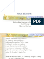 What Is Peace Education-Presentation To The New England Philosophy of Education Society October 06