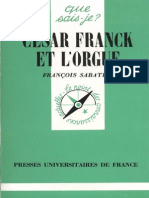 César Franck Et L'orgue - François Sabatier