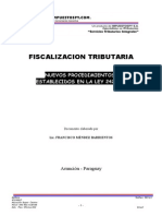 Procedimientos de Fiscalizacion Tributaria. Francisco Mendez Barrientos 1