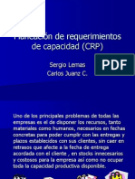 Planeacion de Requerimientos de Capacidad CRP