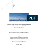 Elevador isolado para ligação direta de turbinas eólicas a linha de HVDC