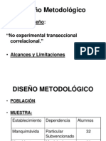 Diseño Metodológico para Exponer Tesis