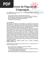 Exercícios de Figuras de Linguagem