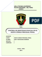 Monografia de CONTROL DE IDENTIDAD POLICIAL EN EL NUEVO CÓDIGO PROCESAL PENAL