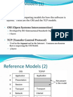 Reference Models (1) : OSI (Open Systems Interconnection)
