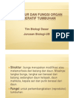 Struktur & Fungsi Organ Generatif Tumbuhan S PDF