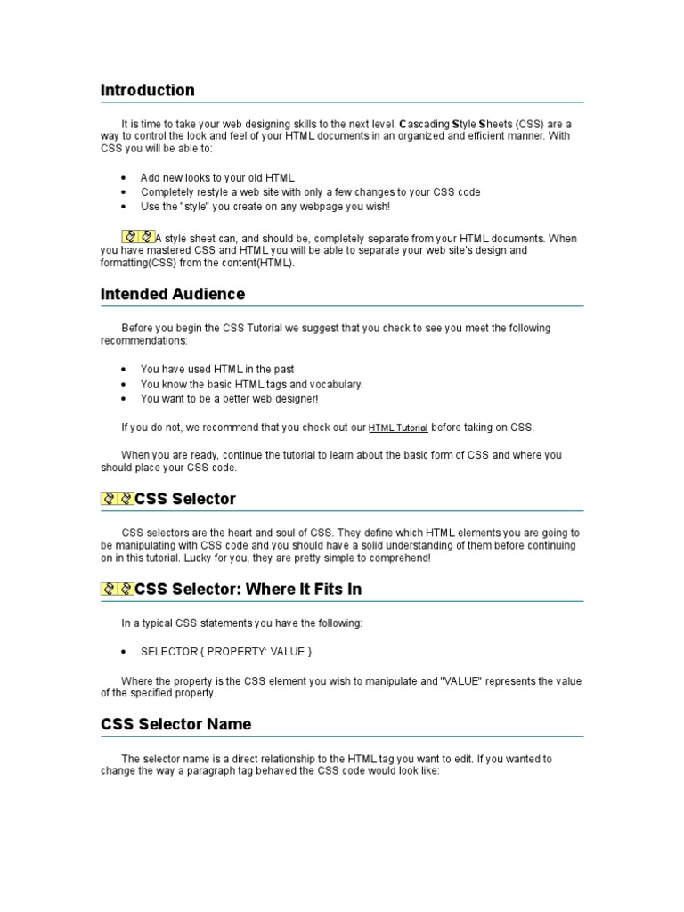CSS Guide | PDF | Cascading Style Sheets | Html Element