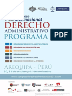 Programa Congreso Internacional Derecho Administrativo 2013