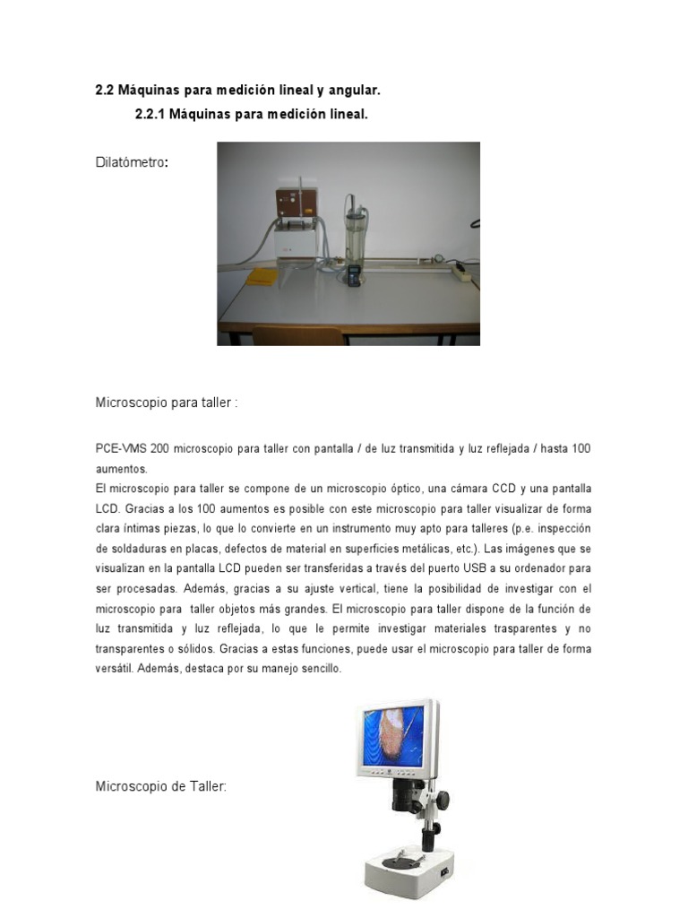 2.3 Maquinas Para Medicion Lineal