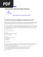 Contoh Surat Teguran Lisan PP 53 Tahun 2010